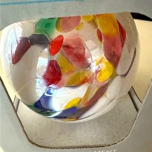 NWT NIB ZORZA Handmade Mouth Blown Glass 4" Christmas Holiday Ornament Poland